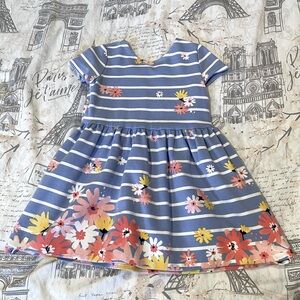 Gymboree 2017 striped floral dress size 5T